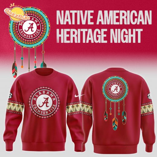 Limited Edition Native American Heritage Night Alabama Crimson Tide Football Sweatshirt – Version 1