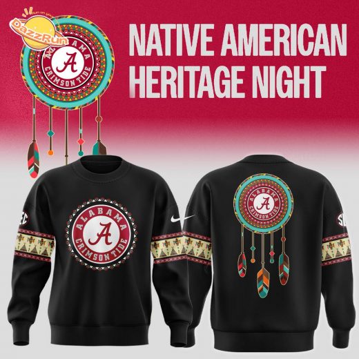 Limited Edition Native American Heritage Night Alabama Crimson Tide Football Sweatshirt – Version 2