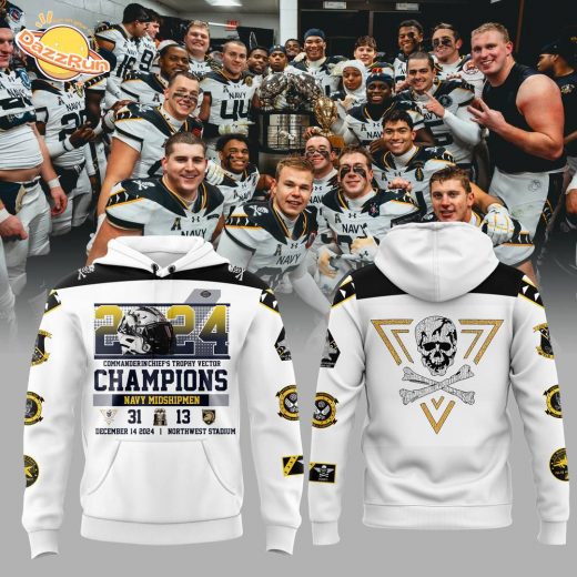 Limited Edition Navy Midshipmen 2024 CIC Trophy Champions Hoodie – Exclusive Design