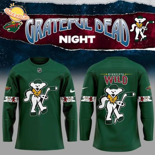 Limited Edition Nike Minnesota Wild Grateful Dead Night Green Jersey