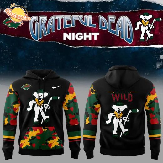 Limited Edition Nike Minnesota Wild Grateful Dead Night Hoodie – Version 2