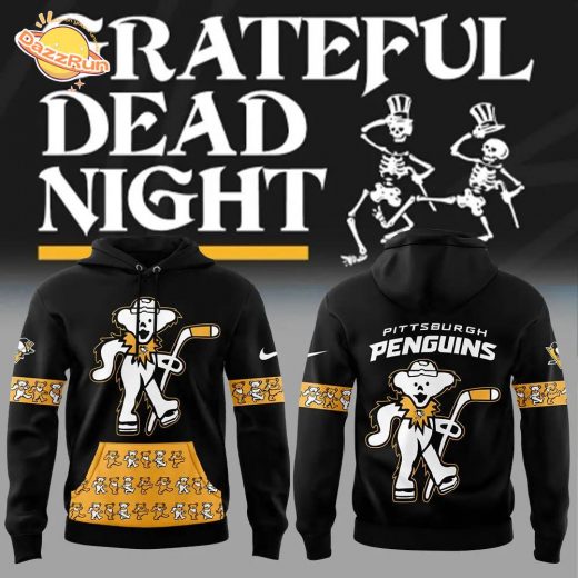 Limited Edition Nike Pittsburgh Penguins Grateful Dead Night Hoodie