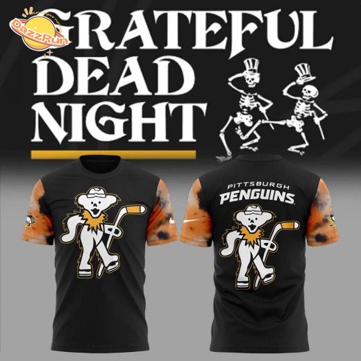 Limited Edition Nike Pittsburgh Penguins Grateful Dead Night T-Shirt