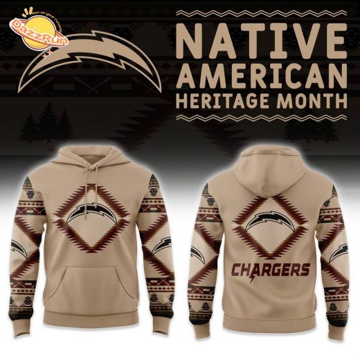 Los Angeles Chargers Native American Heritage Hoodie 2024 Edition