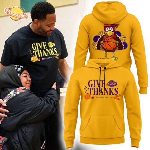 Los Angeles Lakers 2024 Give Thanks Hoodie – Limited Edition