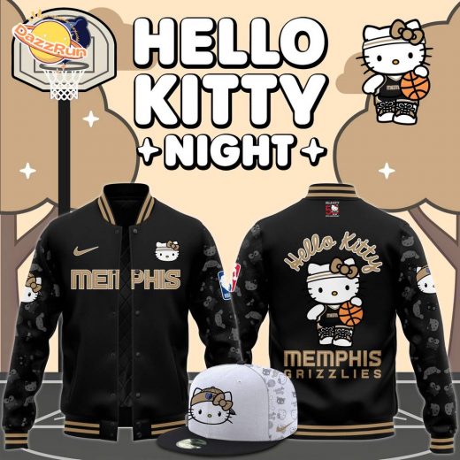 Memphis Grizzlies x Hello Kitty Night 2024 Premium Limited Edition Bomber Jacket