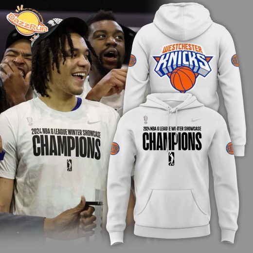 Men’s Westchester Knicks 2024 Winter Showcase Champions Premium Pullover Hoodie | Limited Edition Basketball Hoodie