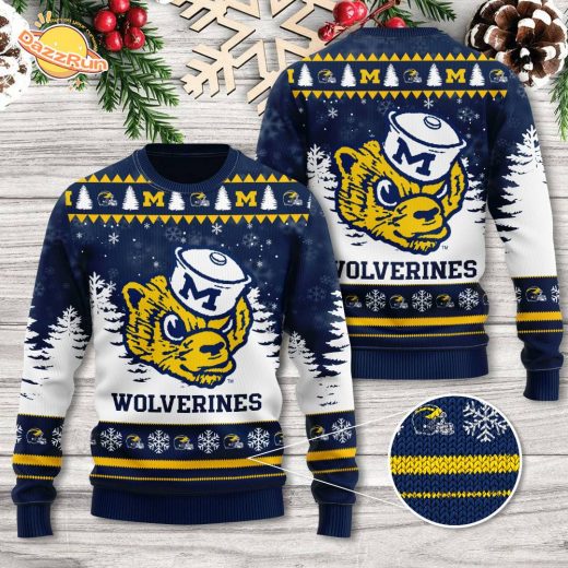 Michigan Wolverines Football 3D Christmas Ugly Sweater – Fan Gear