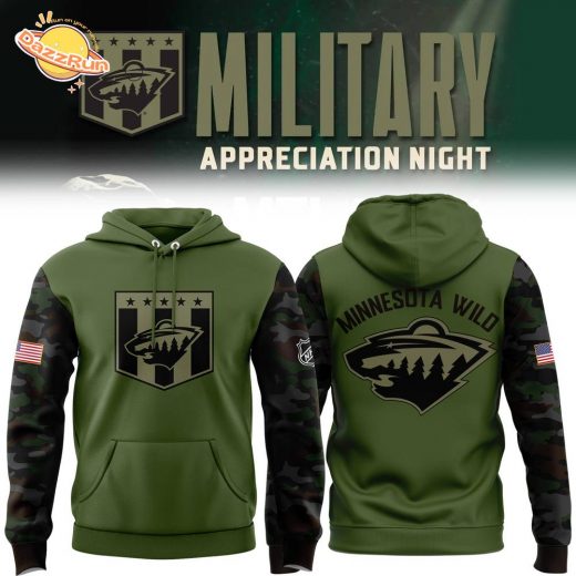 Military Appreciation Minnesota Wild NHL Hoodie 2024