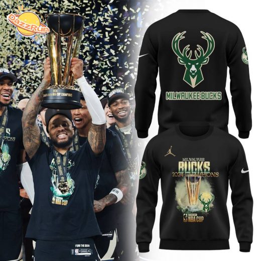 Milwaukee Bucks 2024 NBA Cup Champions Sweatshirt – Exclusive Edition