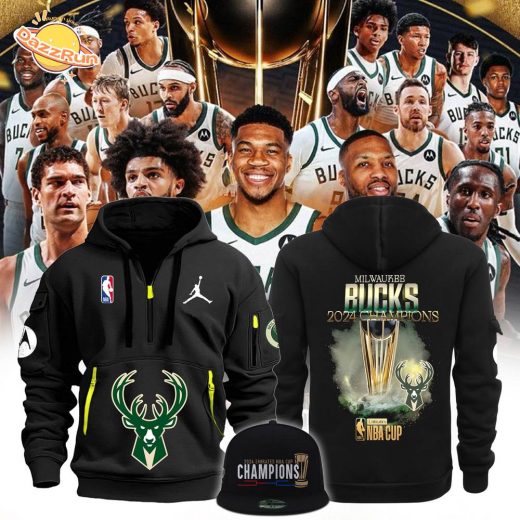 Milwaukee Bucks 2024 NBA In-Season Tournament Champions Premium Hoodie