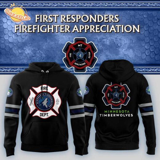 Minnesota Timberwolves Firefighter Appreciation Night 2024 Hoodie