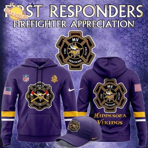 Minnesota Vikings 2024 Firefighter Appreciation Night Nike Hoodie