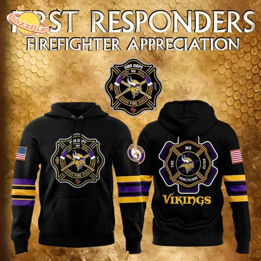 Minnesota Vikings 2024 Firefighter Appreciation Night Premium Hoodie