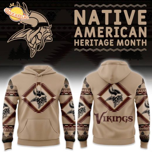 Minnesota Vikings Native American Heritage Hoodie 2024 Special Release