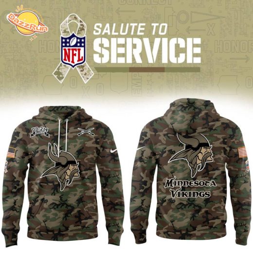 Minnesota Vikings Salute to Service Limited Edition Hoodie – 2024 NFL