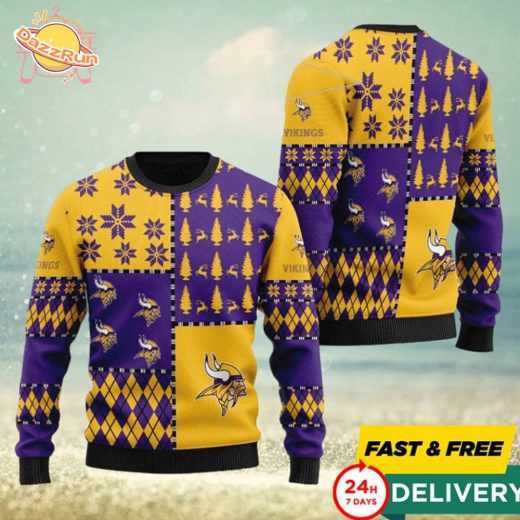 Minnesota Vikings Ugly Christmas Sweater – Perfect Holiday Gift 2024