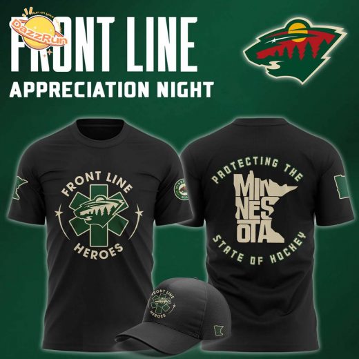 Minnesota Wild 2025 Front Line Appreciation Night Premium Tee 2024