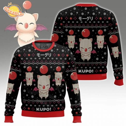 Moogle Final Fantasy Kupo Christmas Ugly Sweater