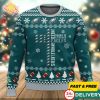 NFL Philadelphia Eagles 3D Hug Ugly Christmas Sweater – Custom Name & Number Fan Gift (Green)