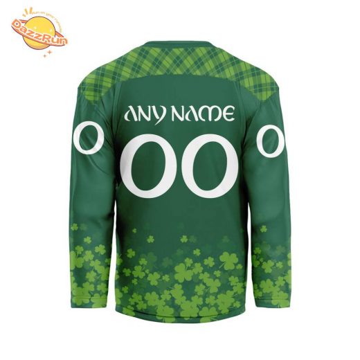 NHL Anaheim Ducks St Patricks Day Vshaped Jersey 2