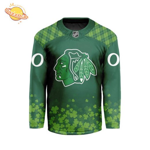 NHL Chicago Blackhawks St. Patrick’s Day V-shaped Jersey