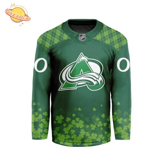 NHL Colorado Avalanche St. Patrick’s Day V-shaped Jersey