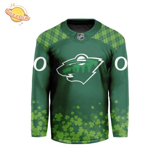 NHL Minnesota Wild St. Patrick’s Day V-shaped Jersey