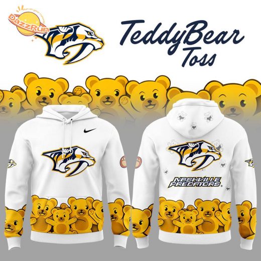 Nashville Predators 2024 Teddy Bear Toss Nike Hoodie