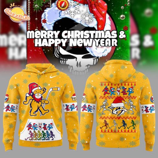 Nashville Predators Grateful Dead Christmas 2024 Hoodie – Nike Edition