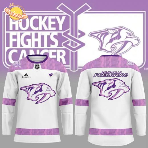 Nashville Predators Hockey Fights Cancer Night in Smashville Jersey