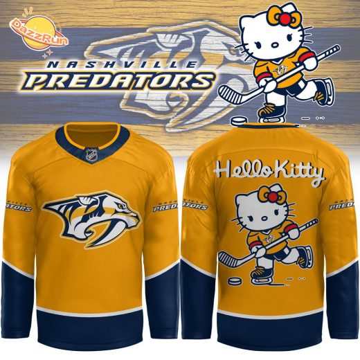 Nashville Predators x Hello Kitty White Jersey 2024 – Special Edition