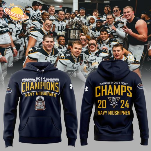 Navy Midshipmen 2024 CIC Trophy Champions Hoodie – Limited Edition Version