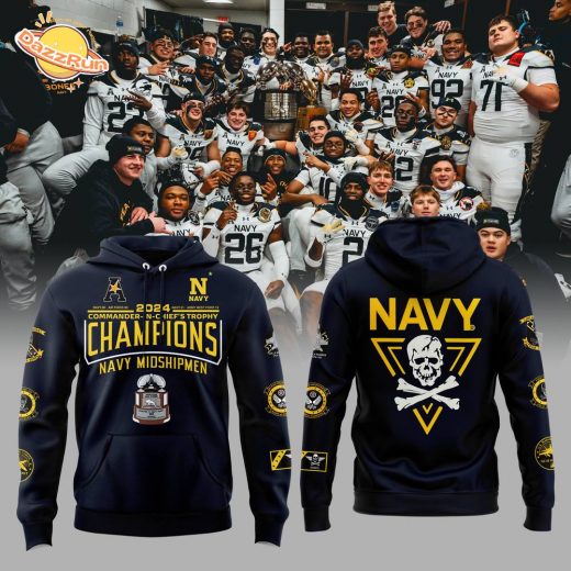 Navy Midshipmen 2024 CIC Trophy Champions Hoodie – Official Edition