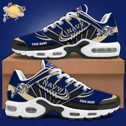 Navy Midshipmen Football Personalized Air Max Plus Sneakers