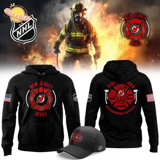 New Jersey Devils Firefighter Appreciation Night 2024 Premium Hoodie