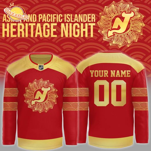 New Jersey Devils Special Asian and Pacific Islander Heritage Night 2025 Jersey (Custom Name & Number)