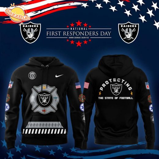 Nike Las Vegas Raiders 2024 First Responders Day Pullover Hoodie