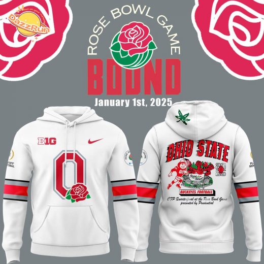 Ohio State Buckeyes 2025 Rose Bowl Game Hoodie Limited Edition