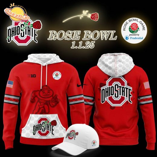 Ohio State Buckeyes x Rose Bowl Game Hoodie 2024 Limited