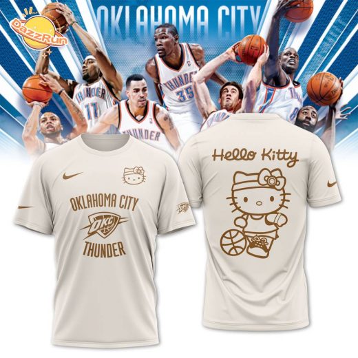 Oklahoma City Thunder x Hello Kitty 2024 Limited Edition T-shirt (Version 2)