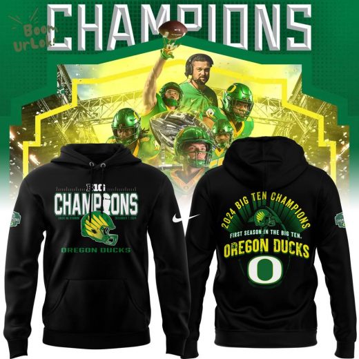 Oregon Ducks 2024 BIG TEN CHAMPIONS Hoodie – Collector’s Edition