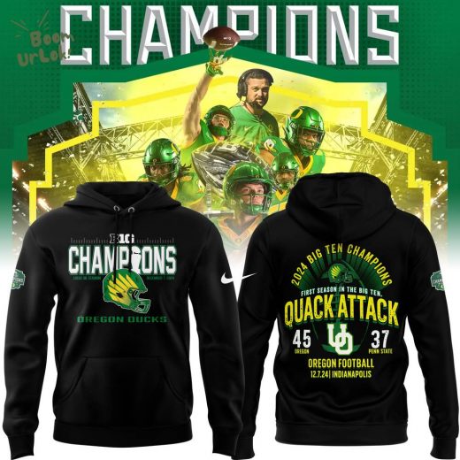 Oregon Ducks 2024 BIG TEN CHAMPIONS Hoodie – Premium Design