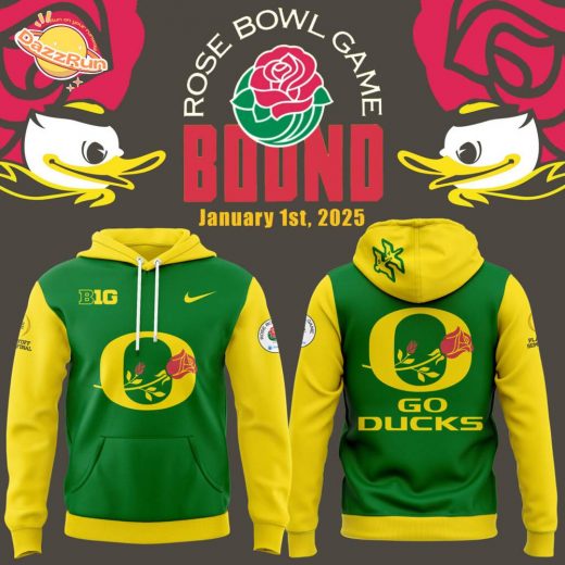 Oregon Ducks 2024 Rose Bowl Game Official Hoodie