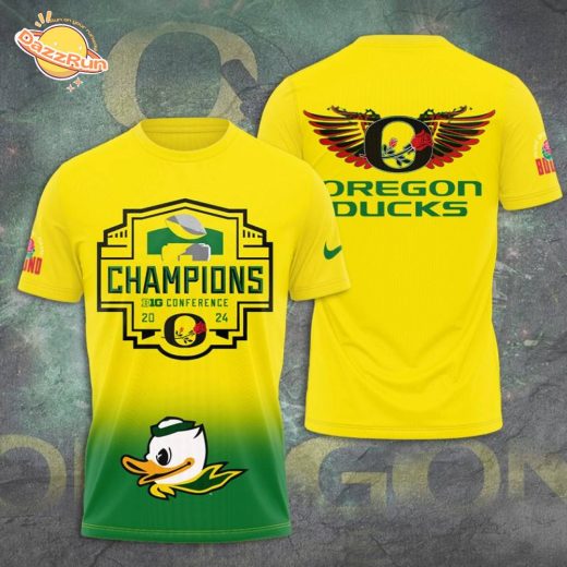 Oregon Ducks Football 3D T-Shirt 2024