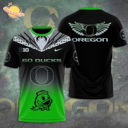 Oregon Ducks Football 3D T-Shirt – Limited Edition