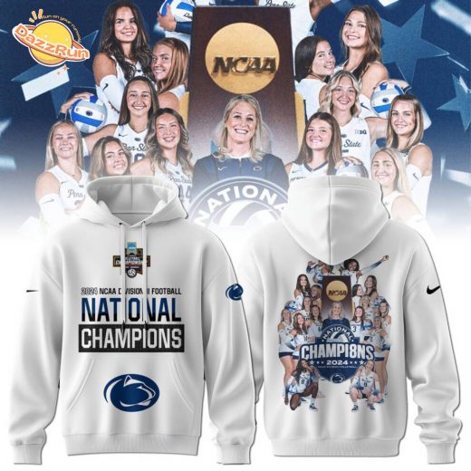 Penn State Nittany Lions 2024 NCAA Women’s Volleyball National Champions Locker Room Hoodie – New Design