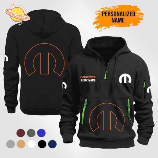 Personalized Name and Flag Mo Car Service 2D Quarter Zip Hoodie – Custom Design