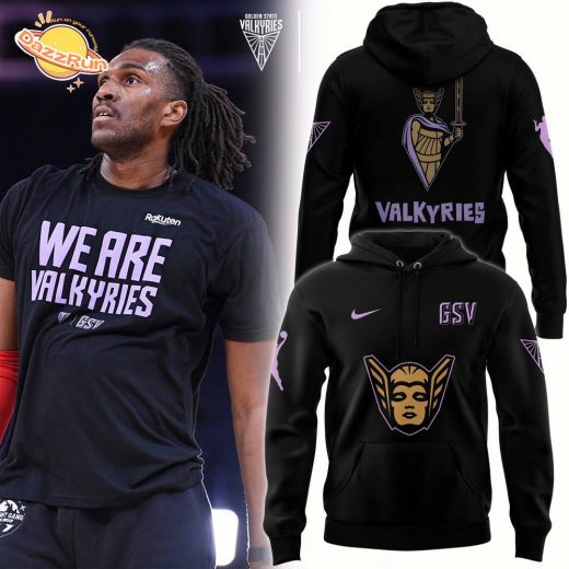 Playa Society Golden State Valkyries Logo Heavy Hoodie (Unisex)