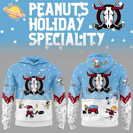 Red Deer Rebels Peanuts & Snoopy Night Nike Hoodie 2024 Edition